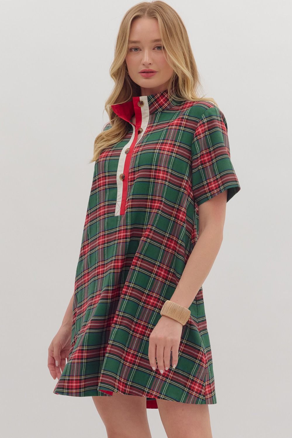 Holly Days Plaid Dress