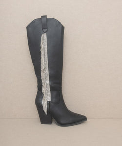 Glasgow Rhinestone Fringe Boots