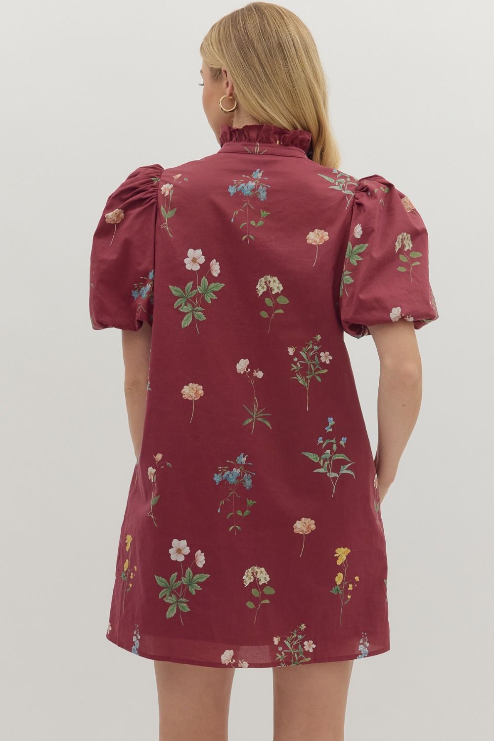 Meadow Ruffle Shirt Dress