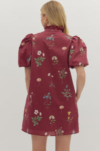 Meadow Ruffle Shirt Dress