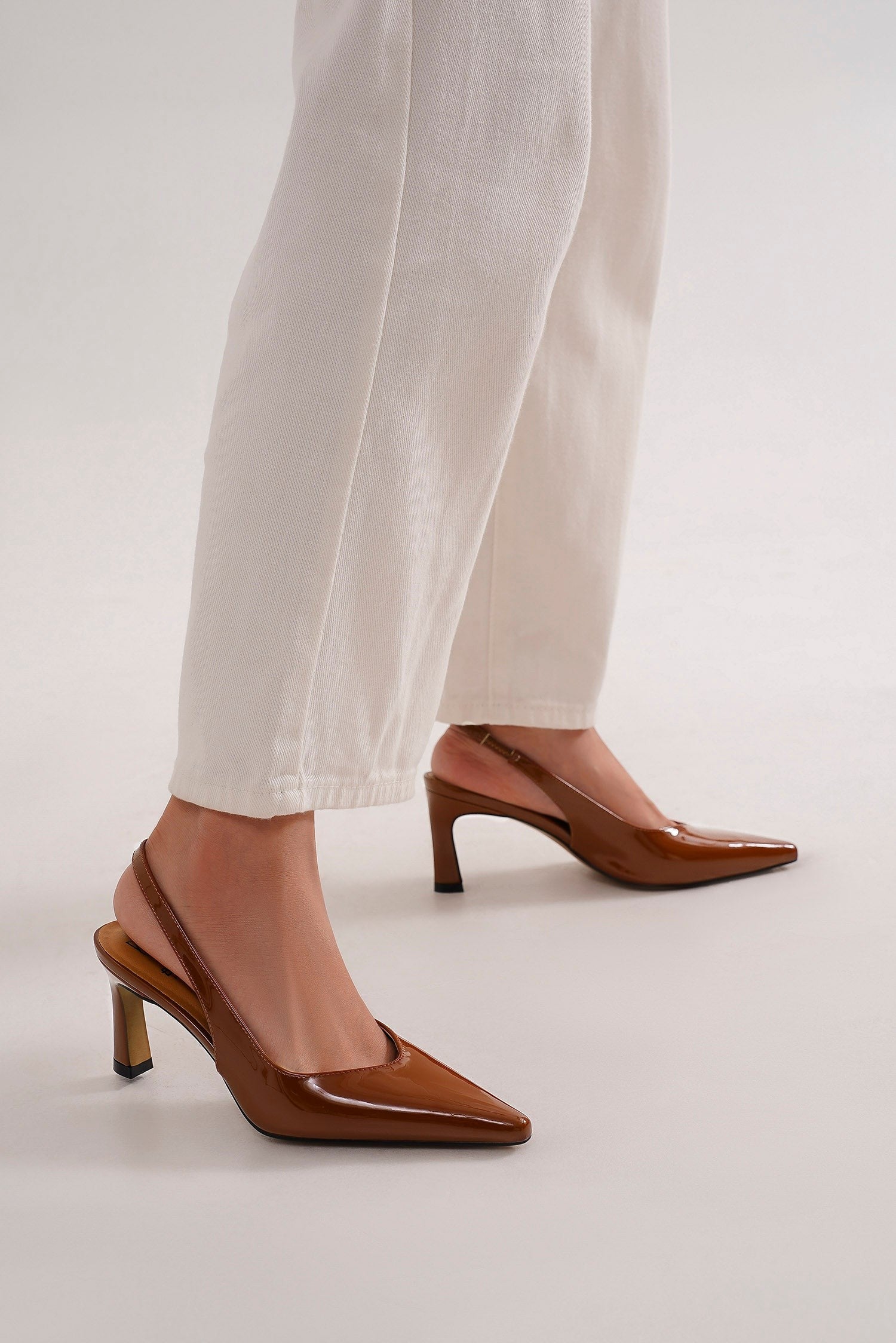 Trinee Slingback Pumps – Chic Stitch - Main Image