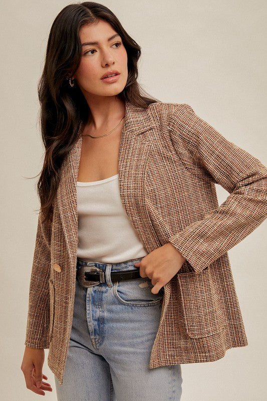 Jaquard Tweed Blazer