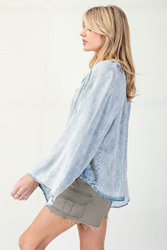 Laguna Denim Top