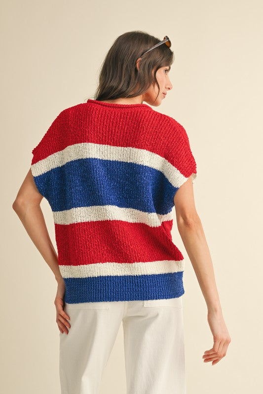 Americana Knit Top