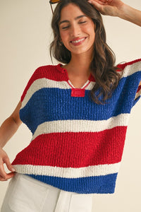 Americana Knit Top