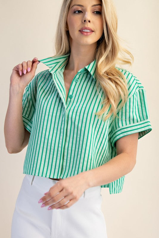 Palm Stripe Shirt