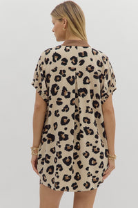 Cleo Leopard Tunic Dress