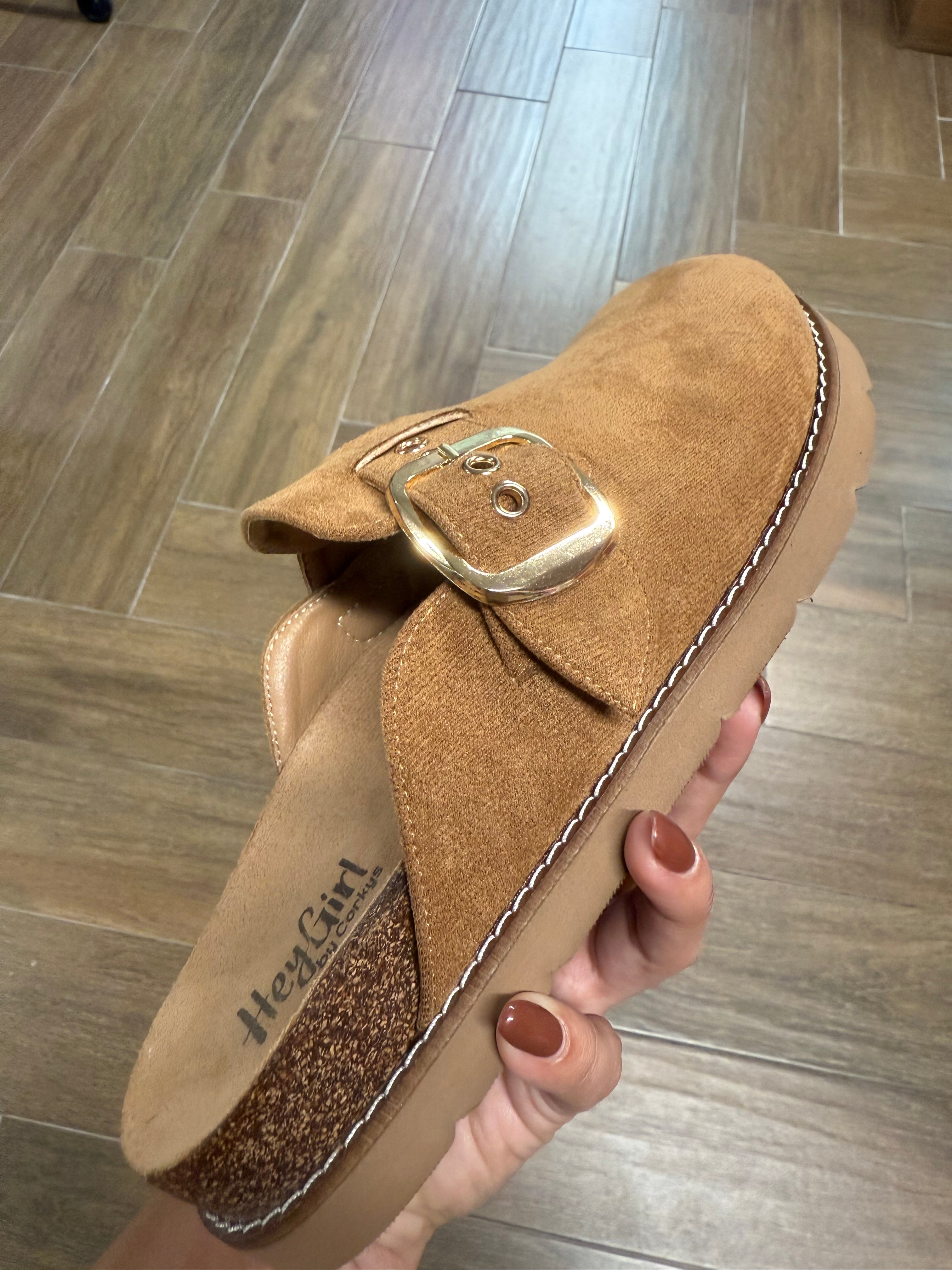 Corkys Faux Suede Day Dream Clog