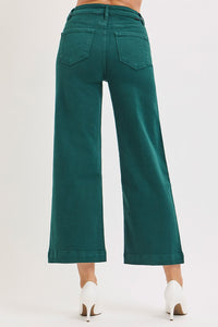 Risen Jade Denim Crop Jean