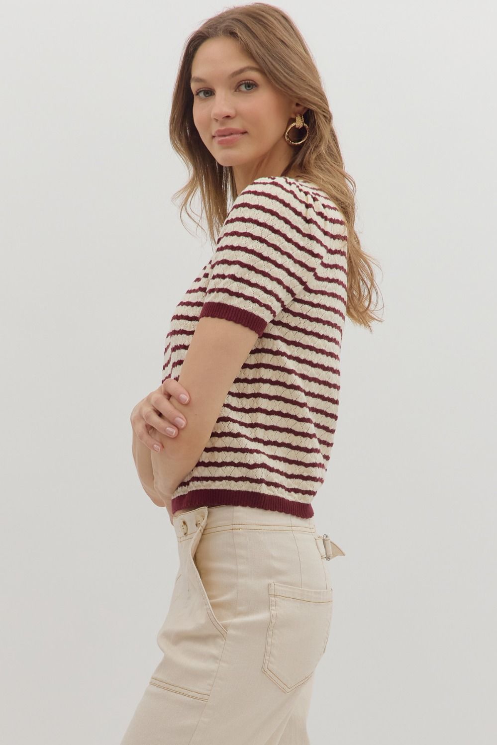 Dotty Knit Top