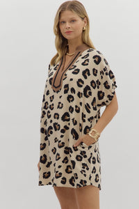 Cleo Leopard Tunic Dress