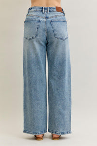 Wilhemina Vintage Wash Wide Leg Jeans