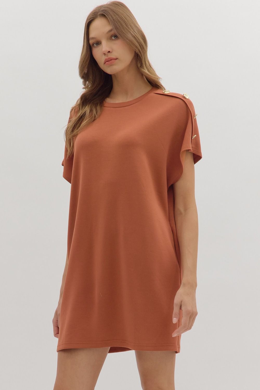 Harper Button Dress