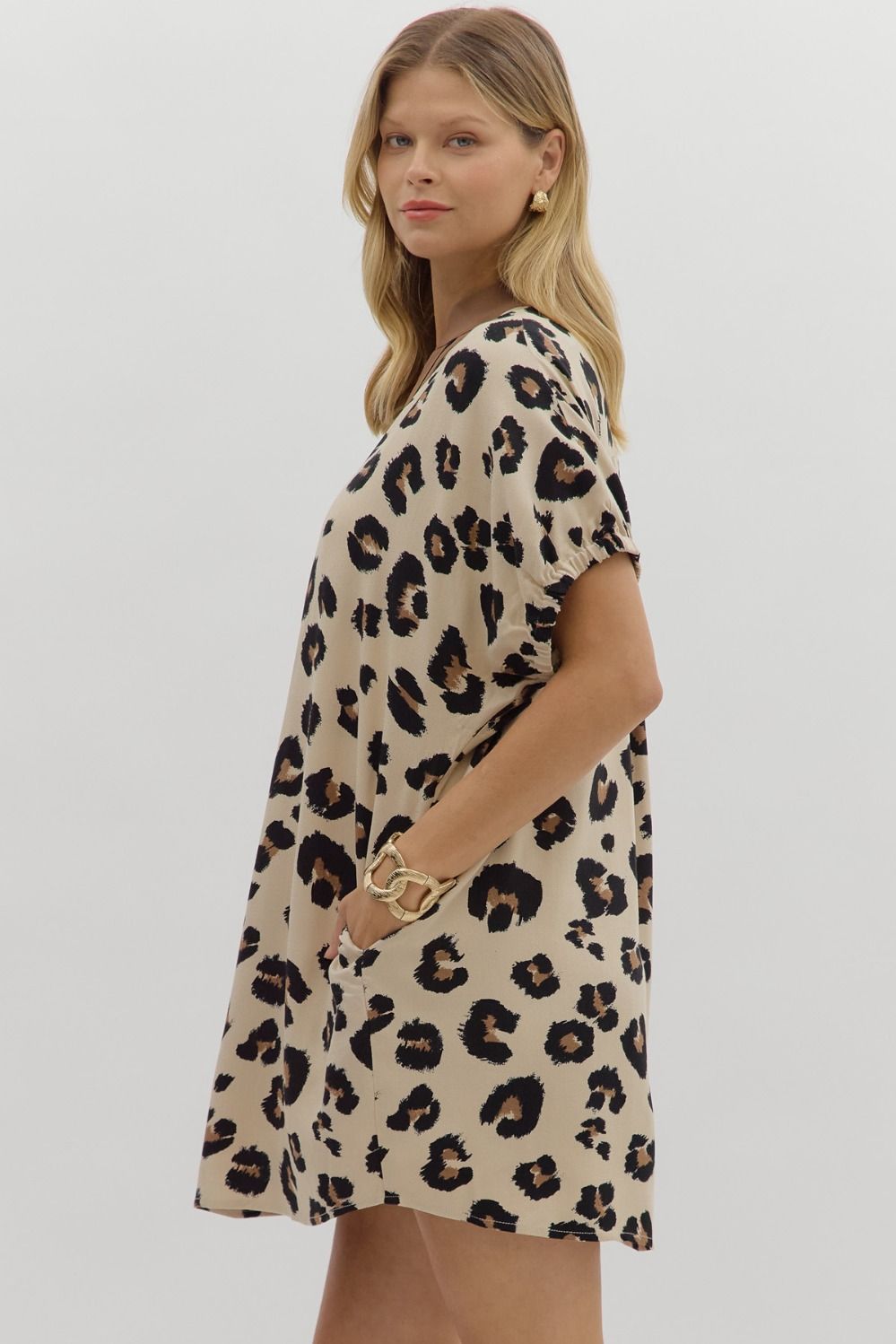 Cleo Leopard Tunic Dress
