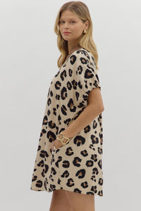 Cleo Leopard Tunic Dress