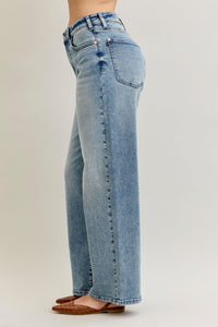 Wilhemina Vintage Wash Wide Leg Jeans