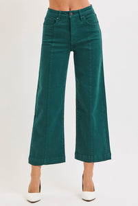 Risen Jade Denim Crop Jean