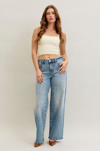 Wilhemina Vintage Wash Wide Leg Jeans