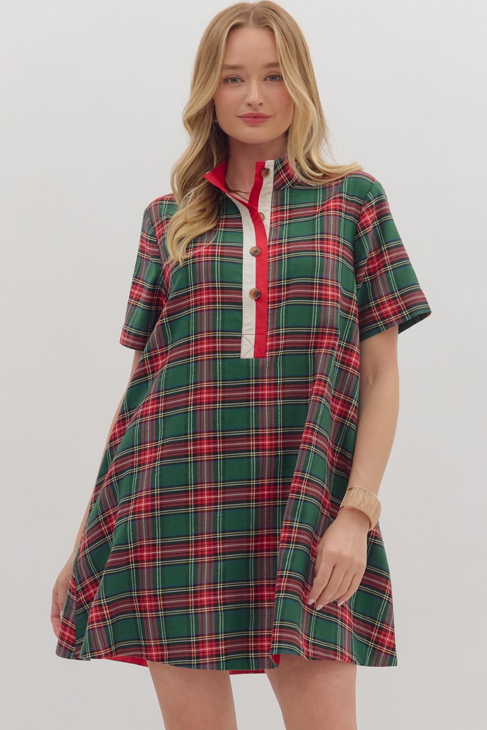 Holly Days Plaid Dress