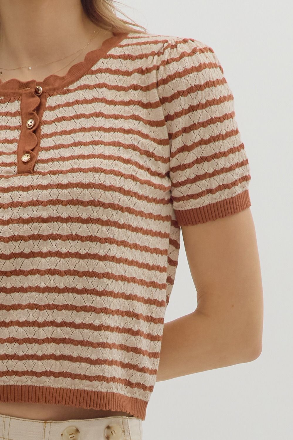 Dotty Knit Top