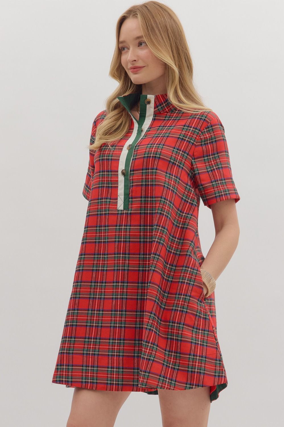 Holly Days Plaid Dress
