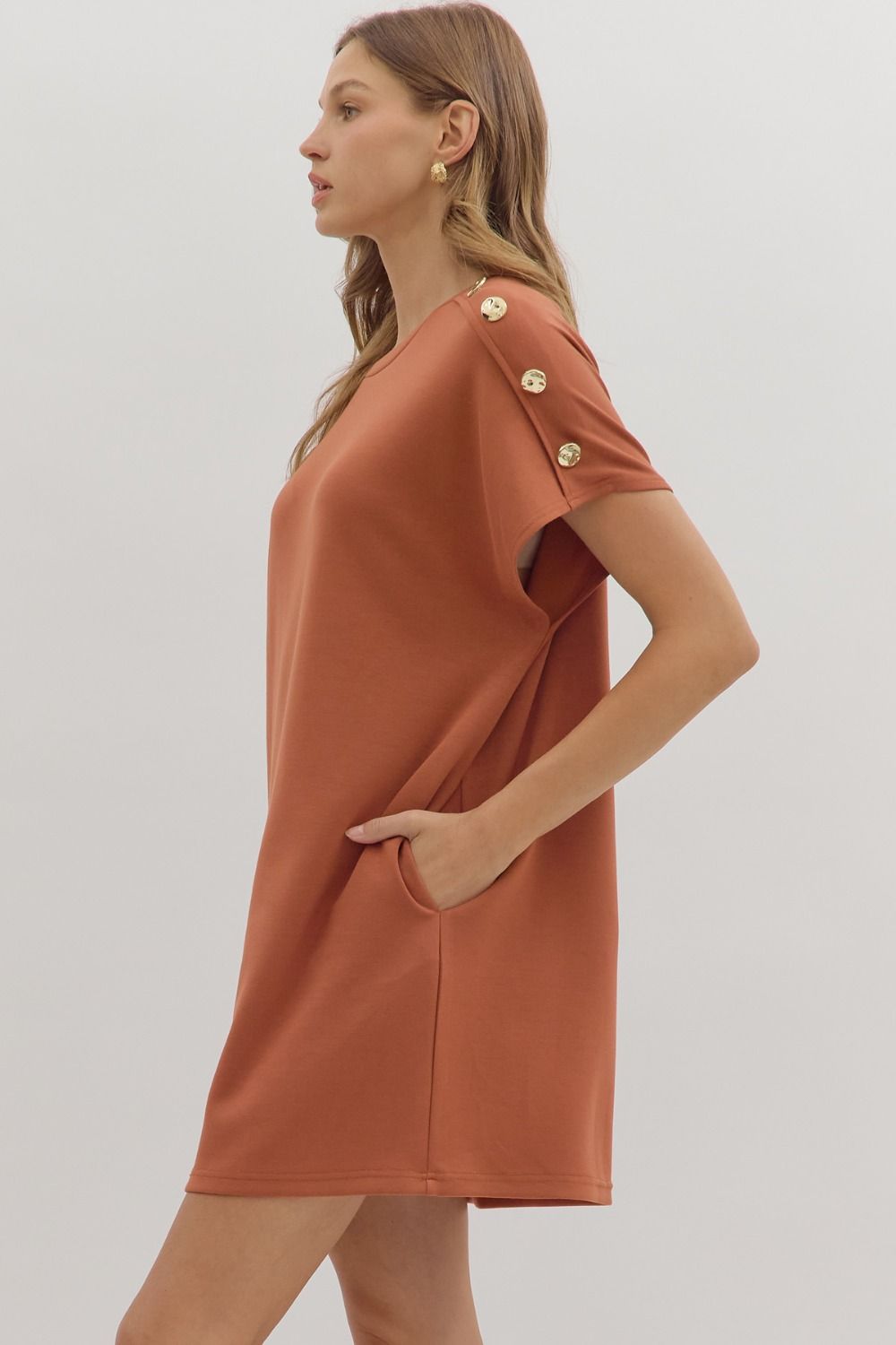 Harper Button Dress