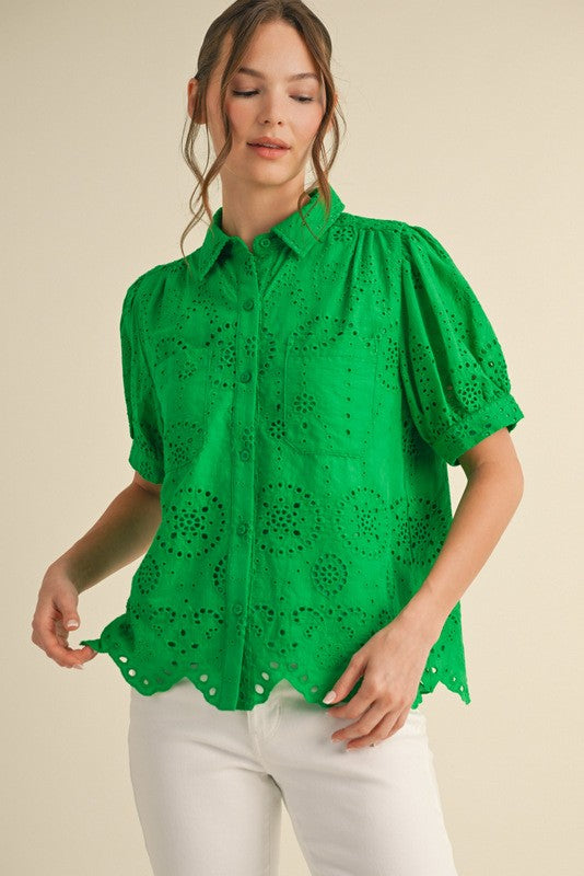 Sienna Eyelet Top
