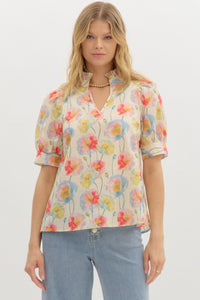 Poppy Bloom Top