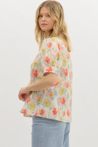 Poppy Bloom Top