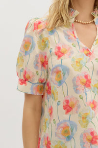 Poppy Bloom Top