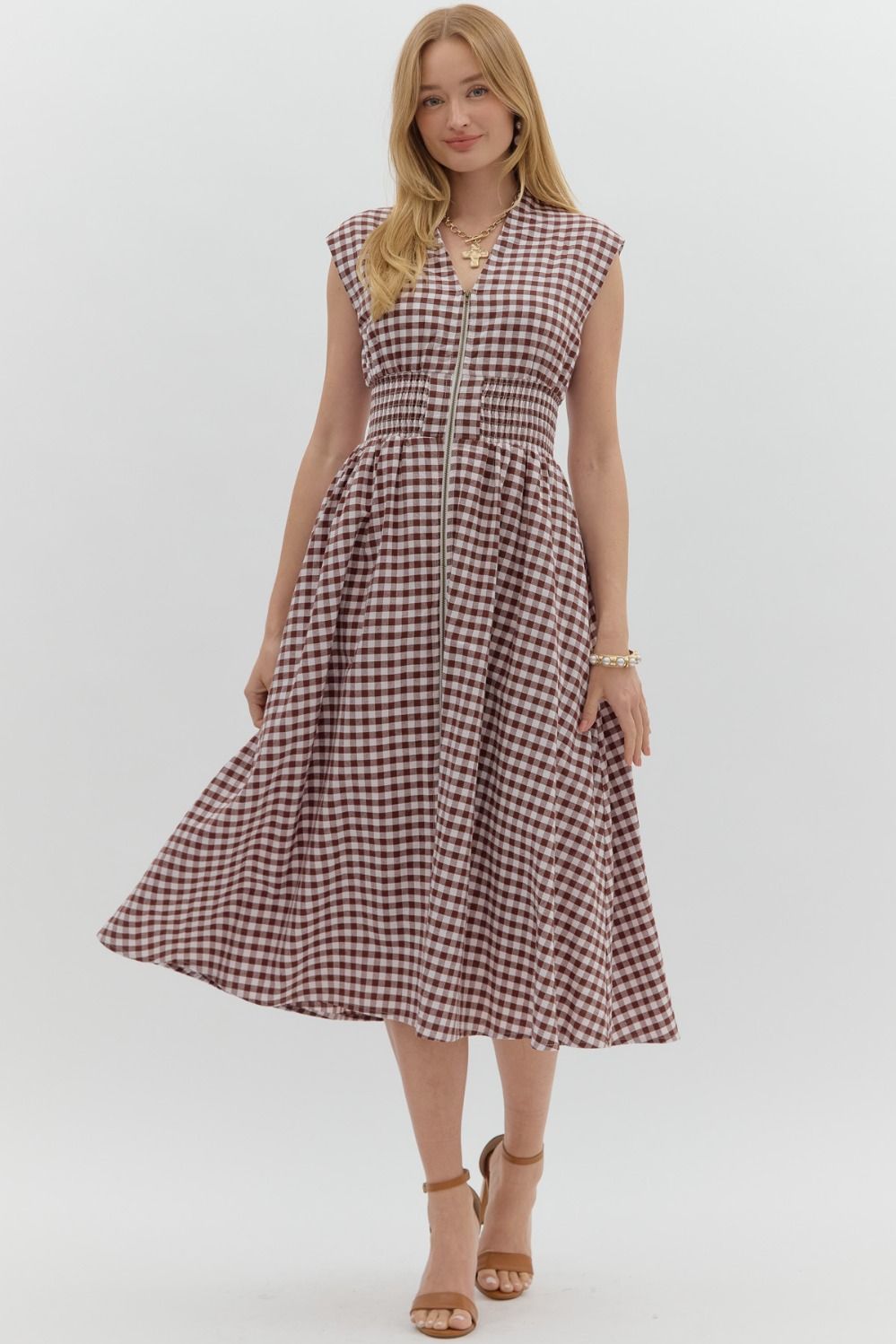 Maple Gingham Dress