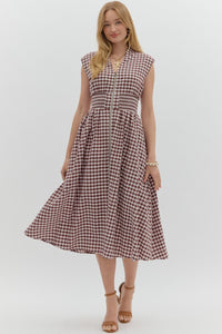 Maple Gingham Dress