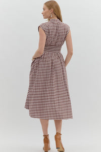 Maple Gingham Dress