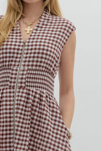 Maple Gingham Dress