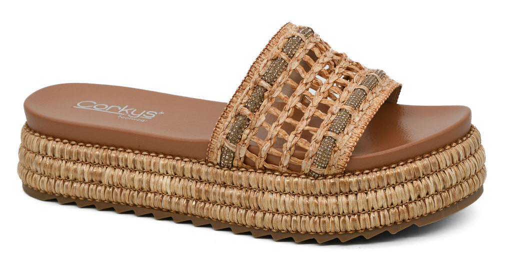 Corkys Raffia Hangover Sandals
