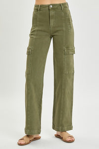 Olive Green Cargo Jeans