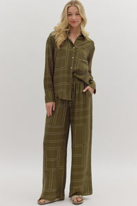 Olive Geo Set