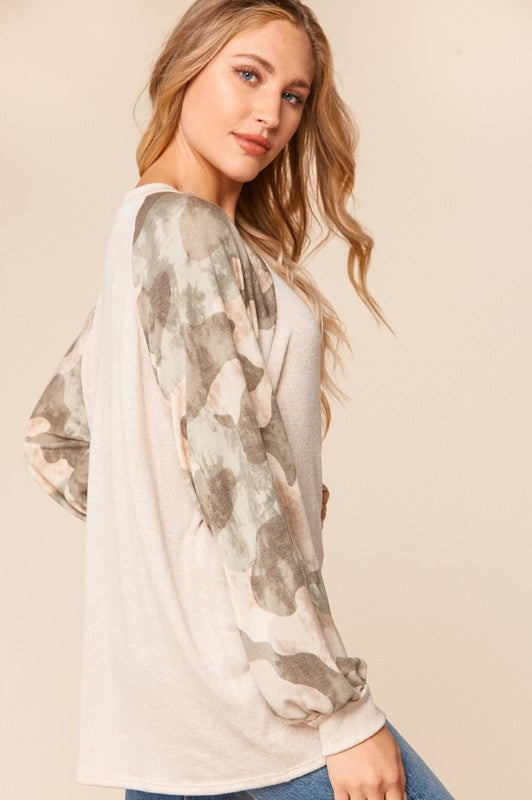 Terry Camo Top