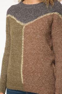 Sarah Color Block Sweater