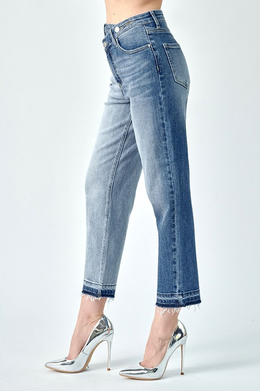 Crossover Two Tone Jeans