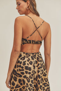 Baylee Leopard Mini Cutout Dress