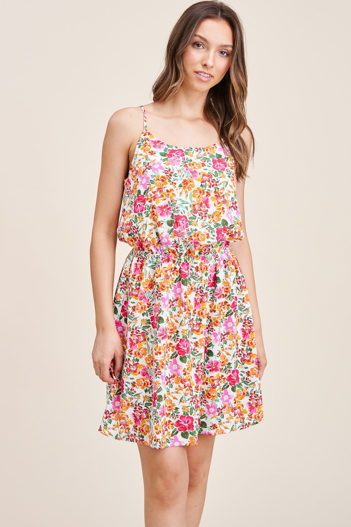 Sandy Floral Tank Dress