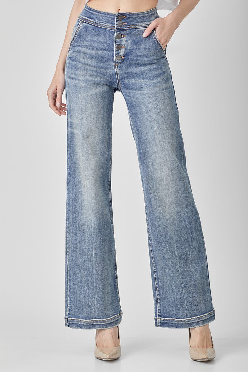 Liza High Rise Trouser Flare Jeans