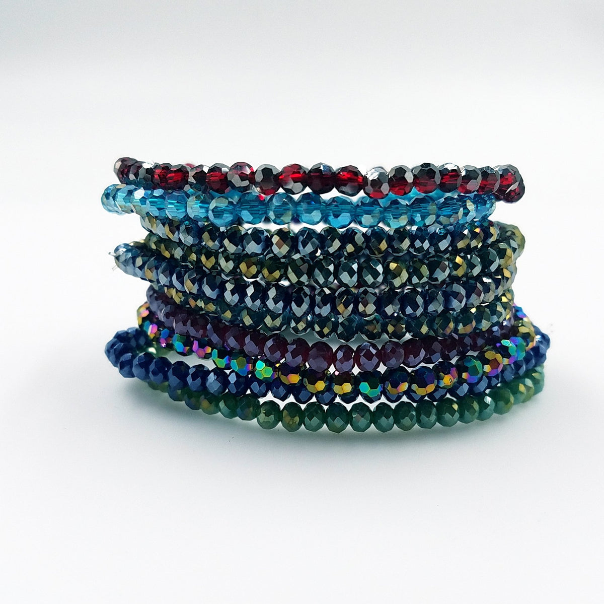Mini Metallic Sugar Stack in Jewel (set of 10) – Chic Stitch