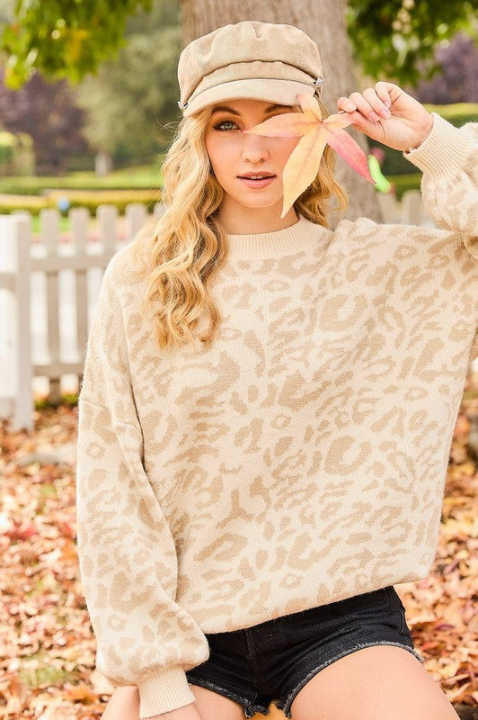 Muted Leopard Sweater