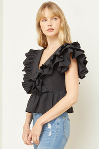 Heart Breaker Peplum Top