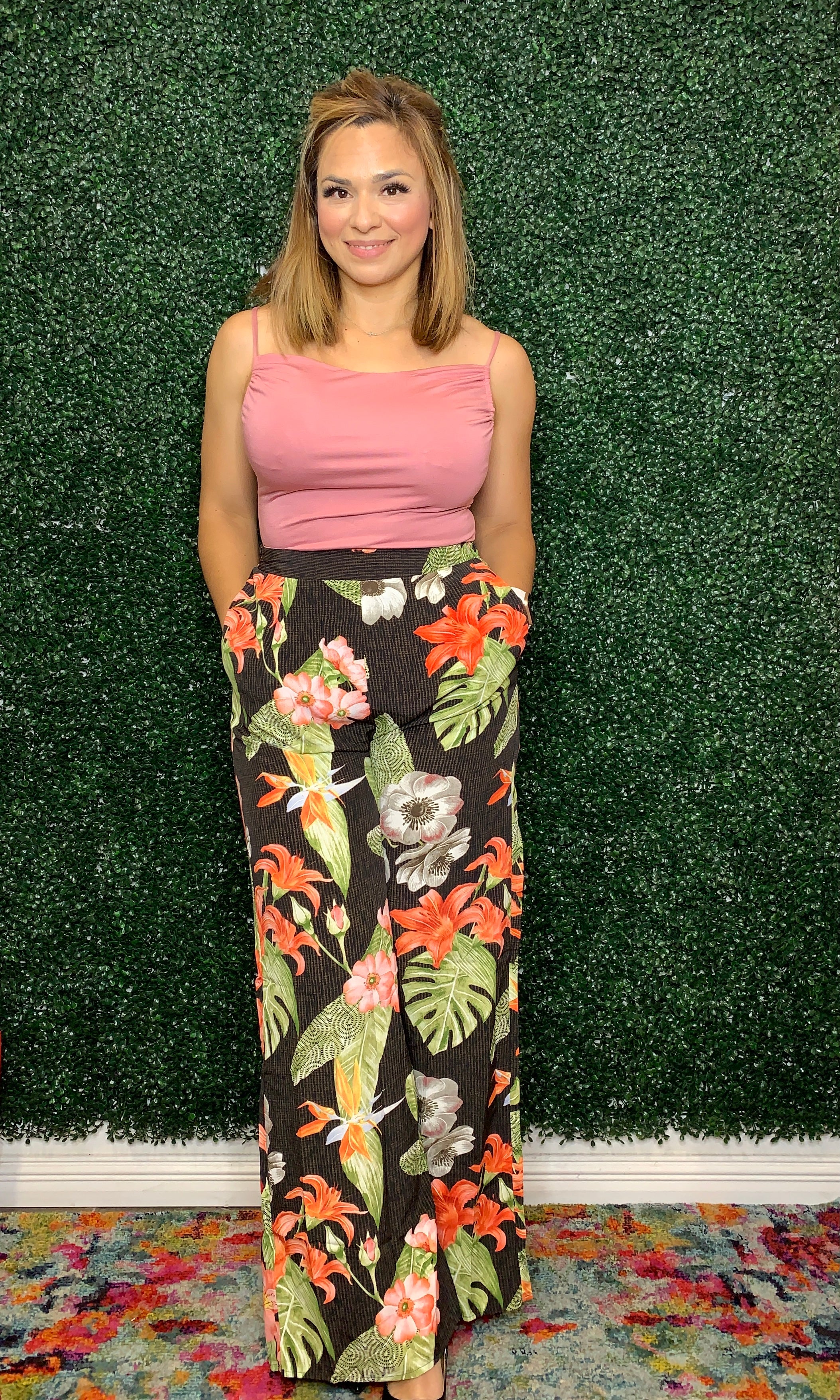 Tropical Print Pant