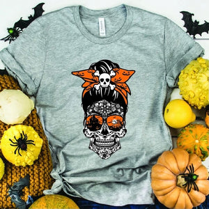 Halloween Girl Skull Tee