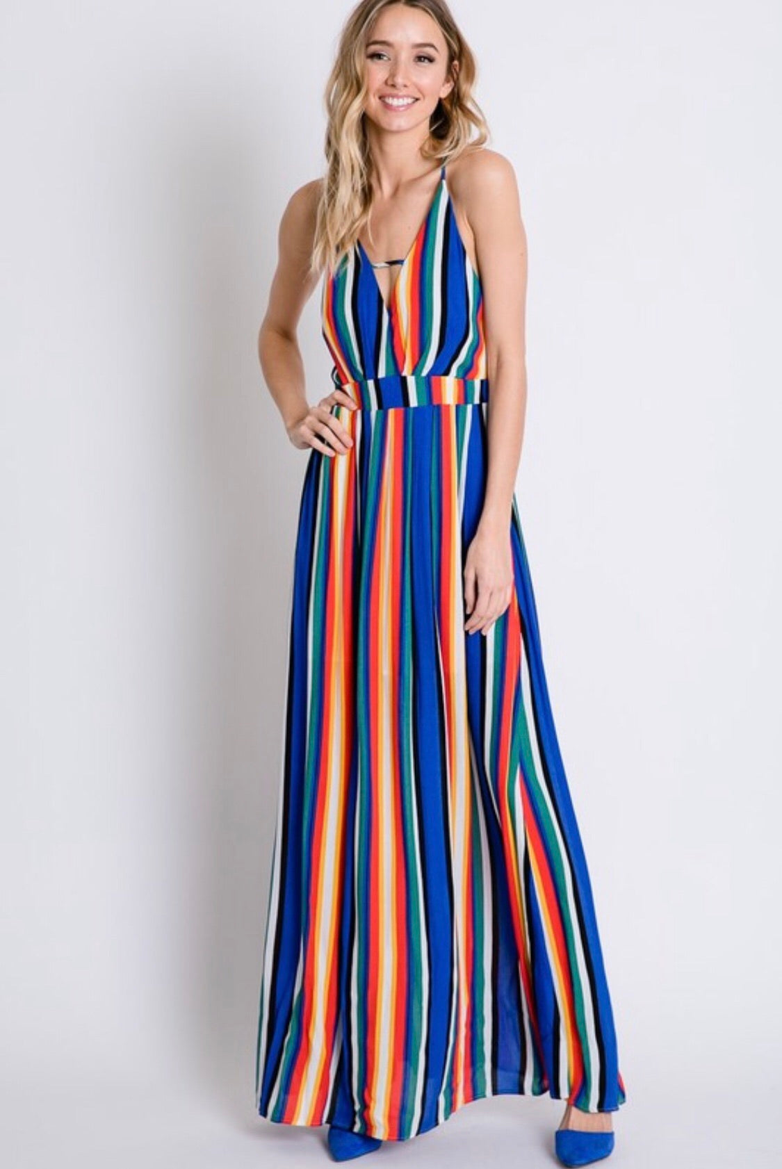 Fiesta Colored Strappy Maxi