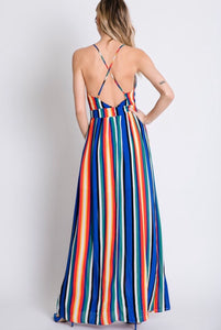 Fiesta Colored Strappy Maxi